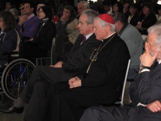 Il Monsignor Brollo e l'Assessore Provinciale Adriano Piuzzi
